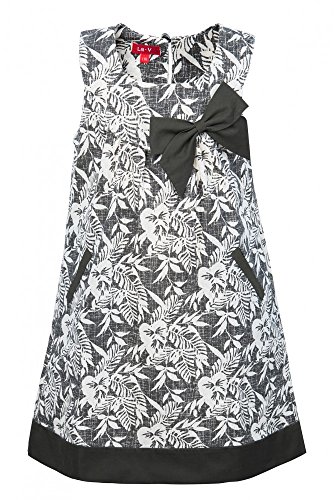 Vestido floral para niña gris de 104 cm ideal para paseos familiares