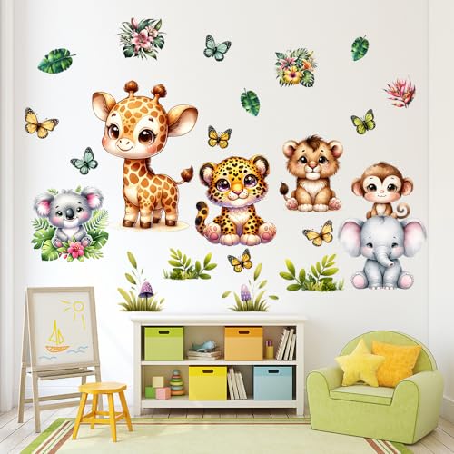 Vinilos decorativos animales para habitación infantil miniatura 2
