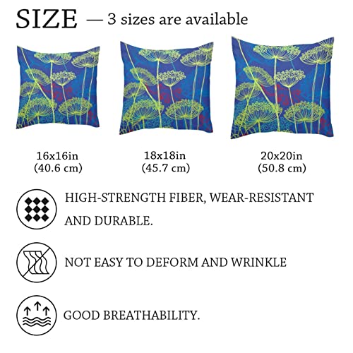 Tbouobt Throw Pillow Case Cushion Cover, Decorations For Sofa Couch Bed Chair, Art Wild Flowers Lizard #TOP3