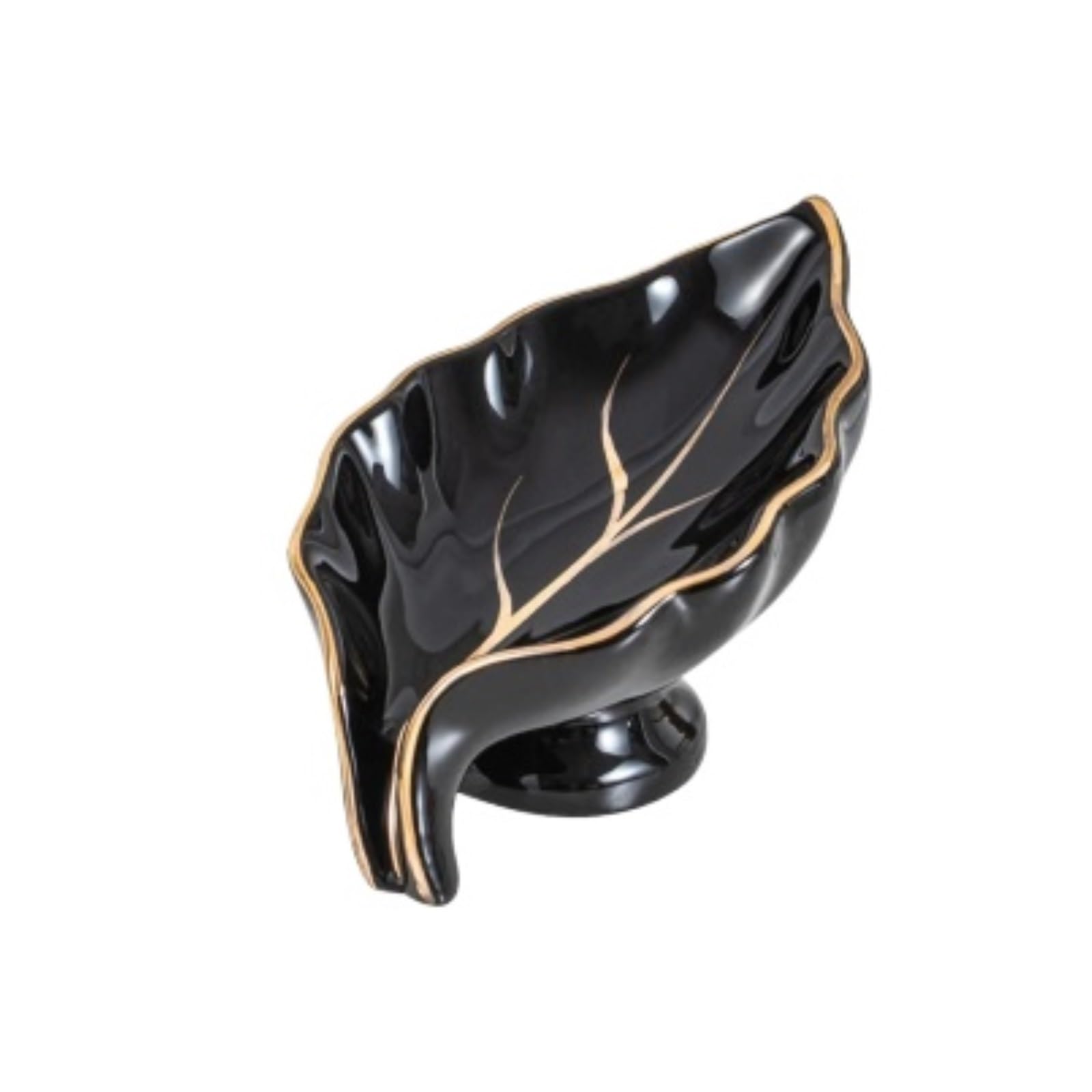 Jfnklfg Style1 Black Ceramic Soap Dish Ceramic Soap Dish Drain Tray
