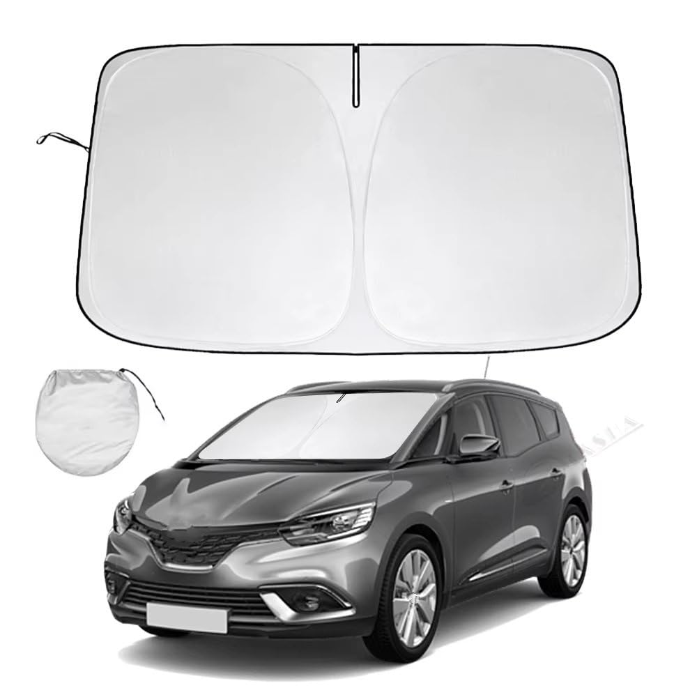 Parasol Coche para Scenic para Grand para Scenic 2013-2023 Parasol Plegable para Parabrisas De Coche, Parasol Coche Delantero