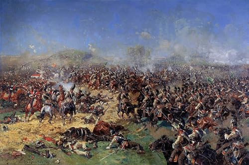 Affiche Arts la bataille de Borodino Roubaud Toile Salon 60x90cm