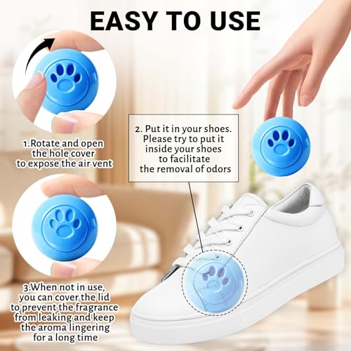 STRN Sneaker Deodorizer Balls 8 Packs Linen Scent Shoe Odor Elimination, Scented Plastic Ball, Long-lasting Freshness Shoe Deodorizer for Sneakers Gym, Bags, Cars and Small Spaces - Image 3