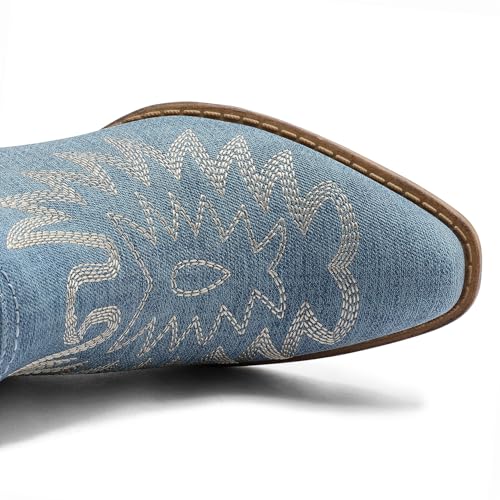 Image of GLOBALWIN Women's Cowgirl Boots Pull On Ankle Booties
