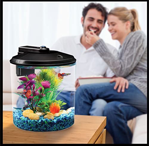Koller Products AP360-2FFP Aquaview 2-Gallon Plastic 360 Aquarium With Power Filter & Led Lighting For Tropical Fish - Betta Fish thumb #11