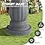 Dephet 47.4'H Italian Outdoor Garden Water Fountains, Fountains and Waterfalls Outside, Large Cascading Indoor Floor-Standing Resin Bubbler Fountain Features w/Pump for Patio and Yard Decor (Grey)