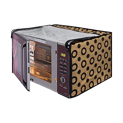 Image of DREAM KING Stylish Design & Printed Microwave Oven Cover Full Closure |waterproof & Dustproof Oven Cover Suitable for All Models - Multicolour SA02