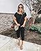PRETTYGARDEN Women Casual Short Sleeve One Shoulder Solid Waisted Long Jumpsuit Romper Black