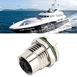 Leapiture-4-Pcs-M12-4-Core-A-Type-Plug-4-Pins-Female-Panel-Electronic-Plug-Socket-Connector-Boat-Electrical-Plug-Durable-for-Sensors-Actuators-Boat