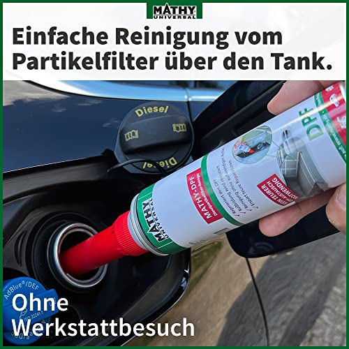 MATHY-DPF Partikelfilter Reiniger Diesel (300 ml) - hochwirksamer DPF Reiniger - Diesel Systemreiniger für Dieselmotoren - Diesel Additiv