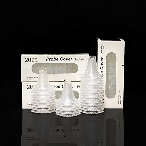 Miniatura 10 de 1000 unidades de cubiertas desechables para termómetro de oído, filtros de lente, tapas de recambio, cubiertas de sonda compatibles con todos