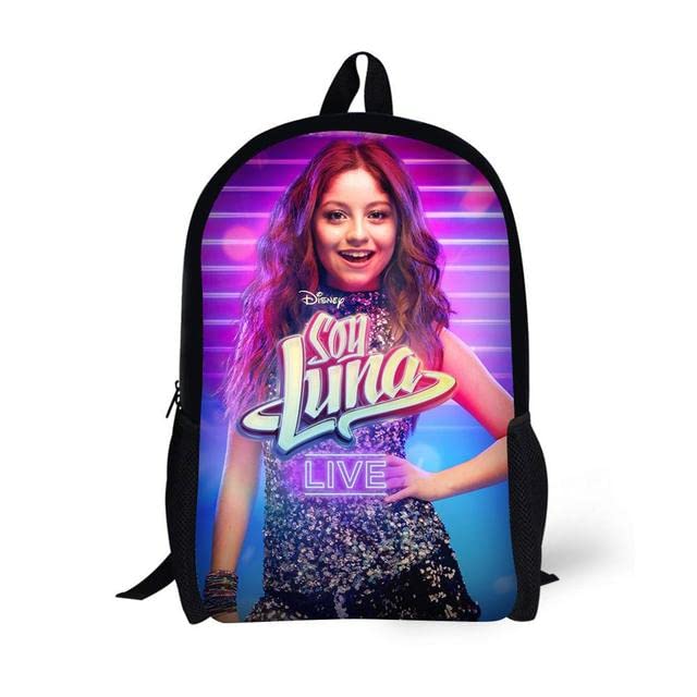 fashionAE - School Bags for Girls Soy Luna Kids Backpack Girls Schoolbag 16 Inch Children School Backpacks Mochilas Escolares (0010C)