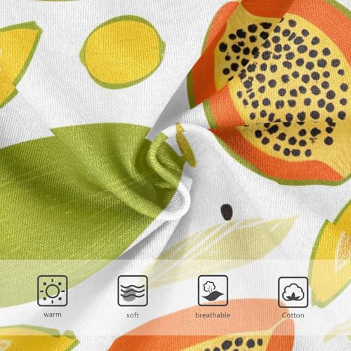 Orange Green Papaya Fruits Toddler Underwear Floral 2t Cotton Girl Panties Cute Animals Briefs Kids Undies3