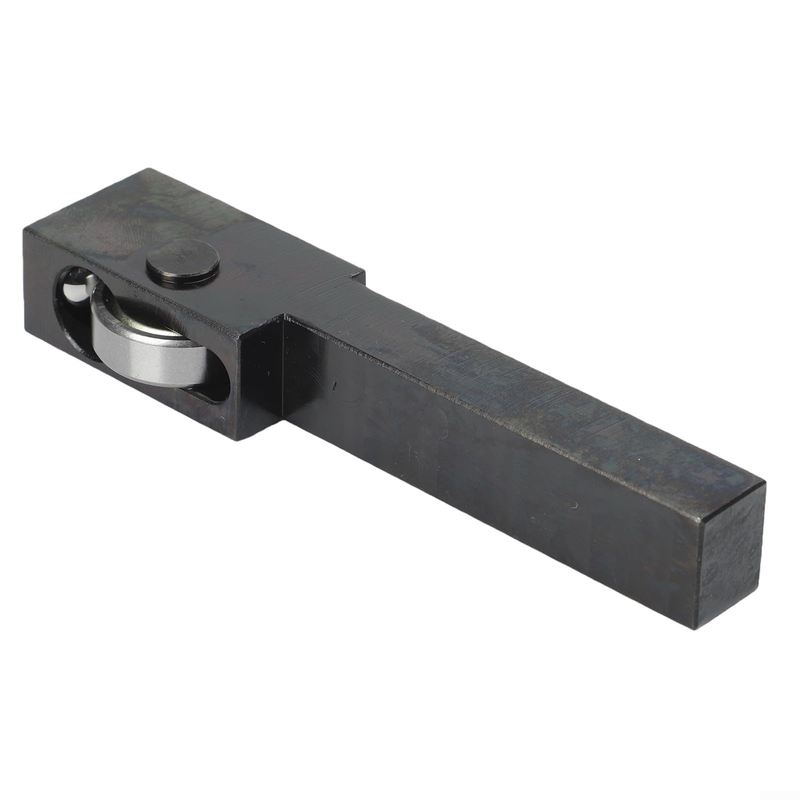 Strumento di lucidatura del rullo del tornio, strumento di brunitura ad alta precisione per finitura a specchio per mini tornio in metallo, CNC, rivestimento nero in acciaio al carbonio