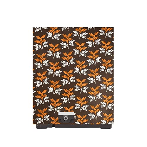 Image of Woah Washing Semi Automatic Washing Machine Cover Suitable for Washing Machine Cover (5 Kg to 8 Kg) (Brown Leaf)