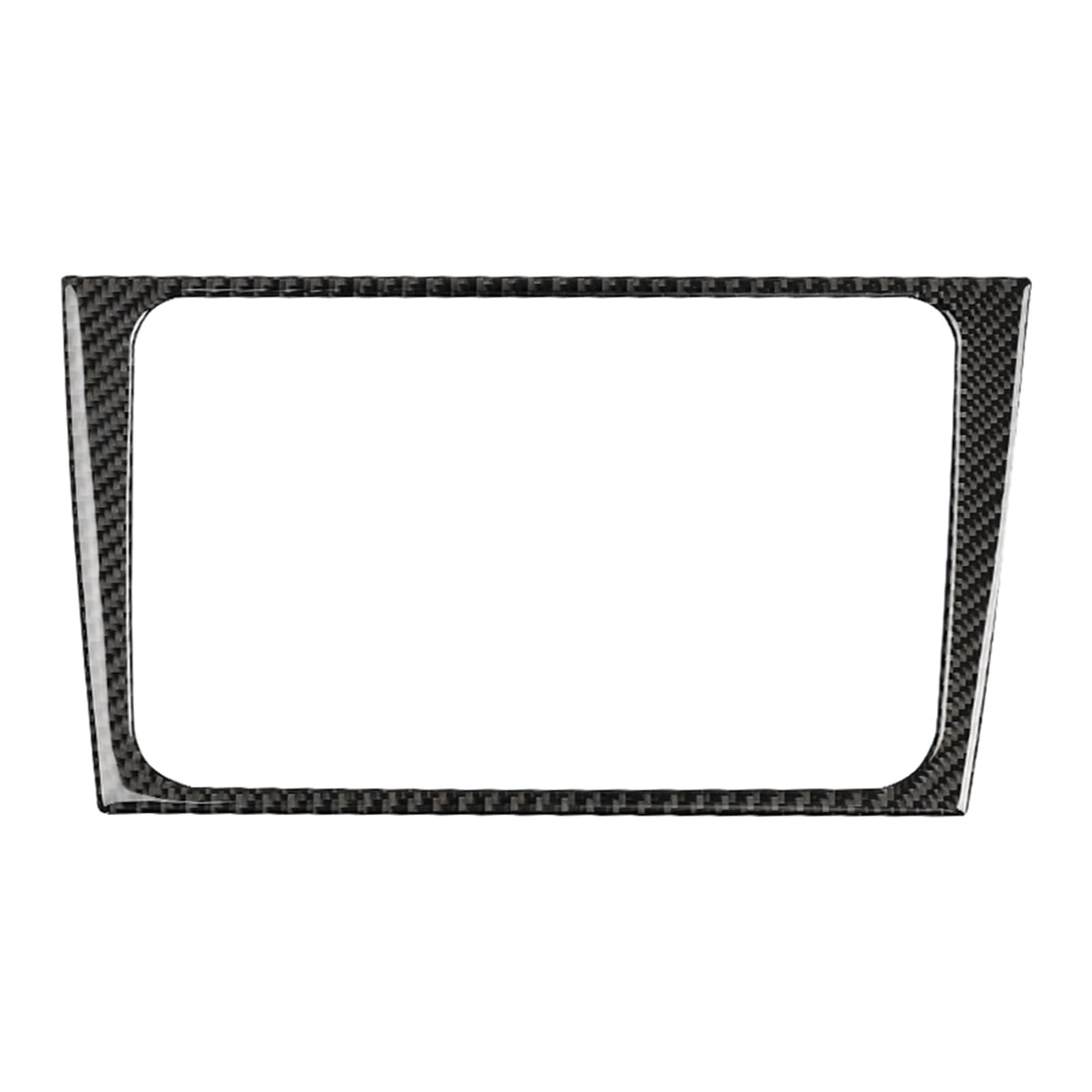Wsbojxth Black Repair Patch Compatible With Vw For Golf 6 For Gti R Mk6 2008-2012 Carbon Fiber Auto Central Control Cd Panel Frame Decoration Stickers Car Accessories(Black)