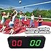 Digital Scoreboard with Magnetic Charging - 50-Hour Battery Score Keeper for Basketball, Cornhole, Tennis, Volleyball, Portable Sports Dual-Color LED Game Counter (Black)