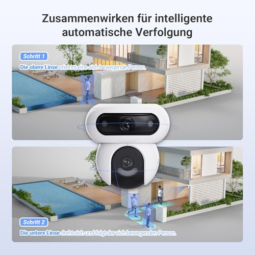 EZVIZ HB90 2K+&2K+ Dual WLAN Überwachungskamera Akku Outdoor +8W Solarpanel – Ansicht 5
