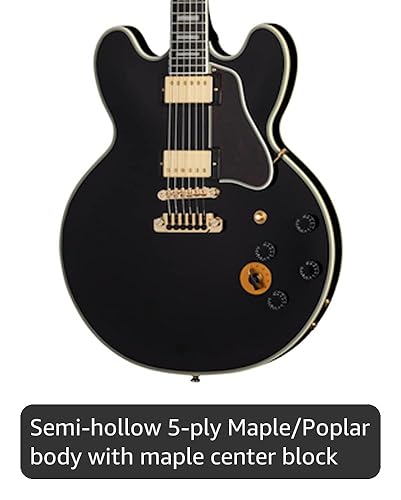 Amazon.com: Epiphone BB King Lucille Guitar Ebony with Epi Lite