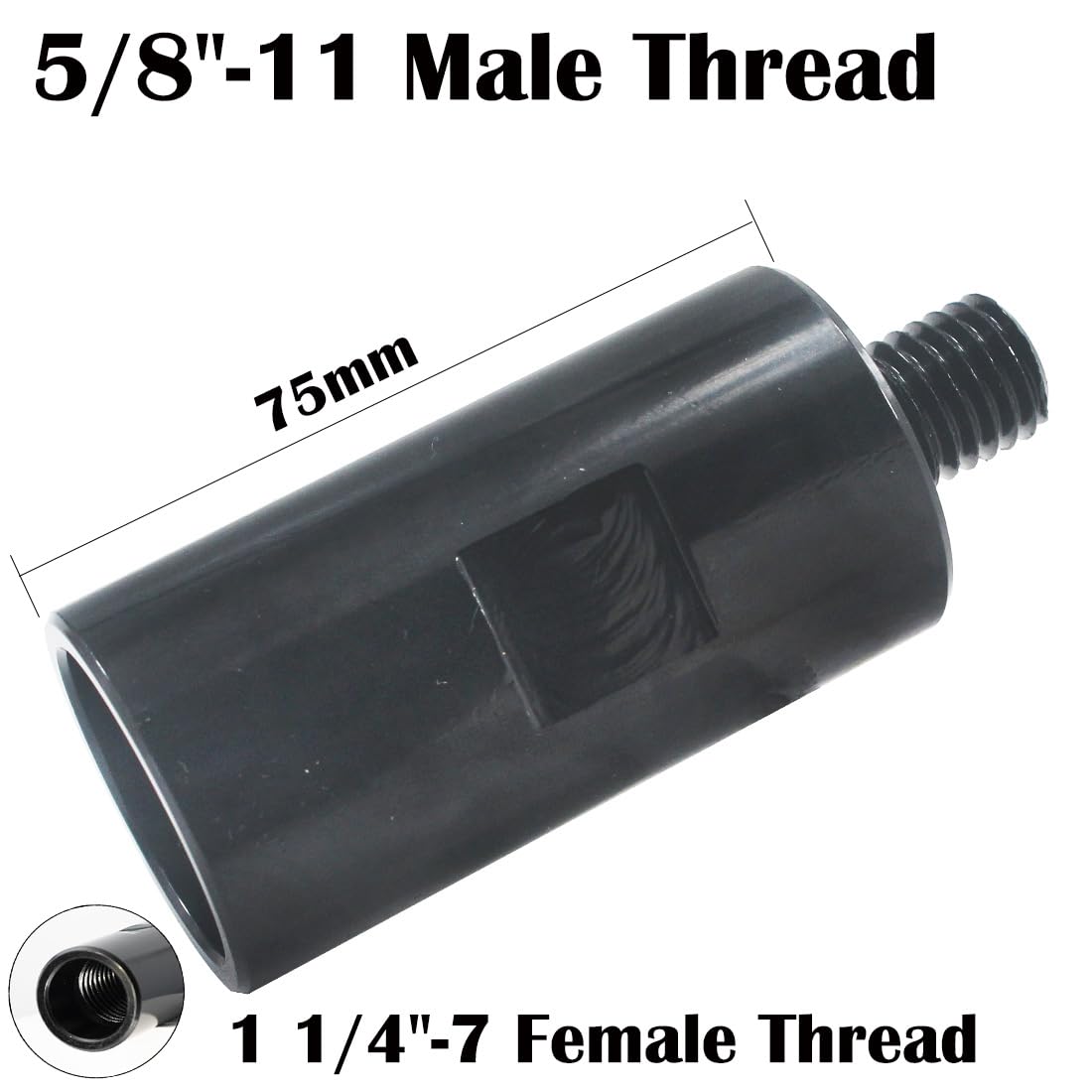 1 1/4"-7 Male Thread to 5/8"-11 Drill Adapter for Concrete Coring Drill, Convenient Converter