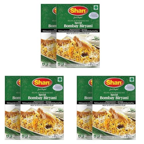 Image of Shan Special Bombay Biryani Masala, 2.12 oz ℮ 60 g, 6 Pack