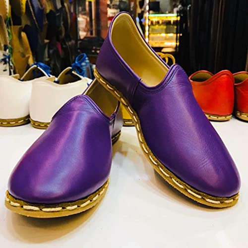 Generic Authentic 100% Handmade Genuine Leather Women'S Turkish Carik Slippers thumb #5