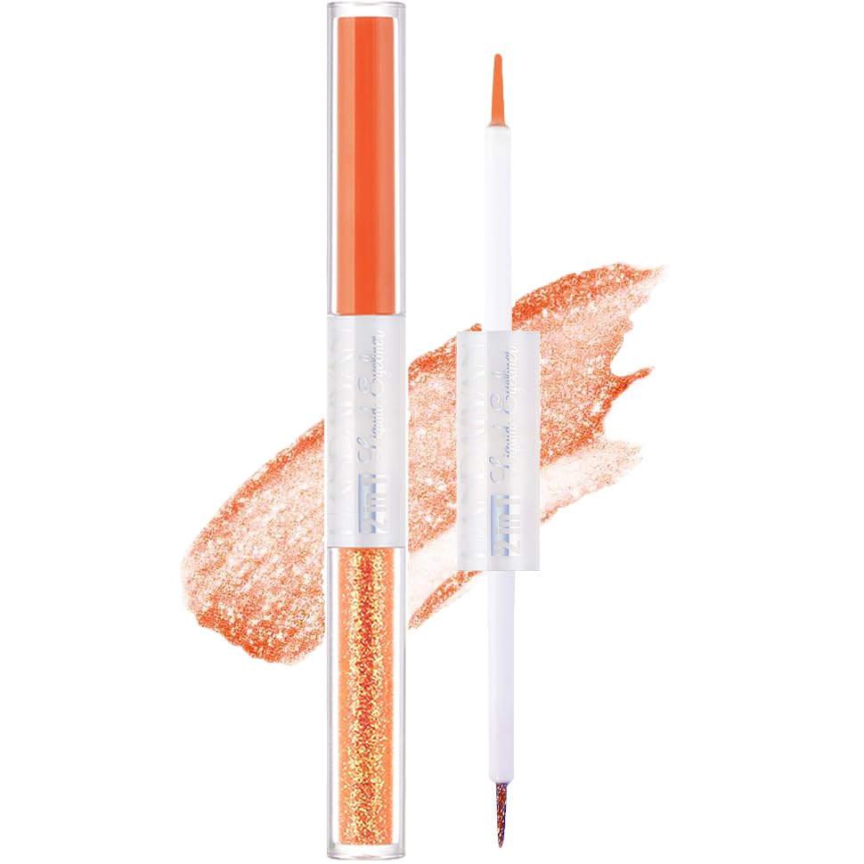 MIELIKKI Delineador de ojos líquido de doble extremo, acabado mate y brillante 2 en 1, lápiz delineador de ojos impermeable, sombra de ojos disponible en Yaxa Mexico