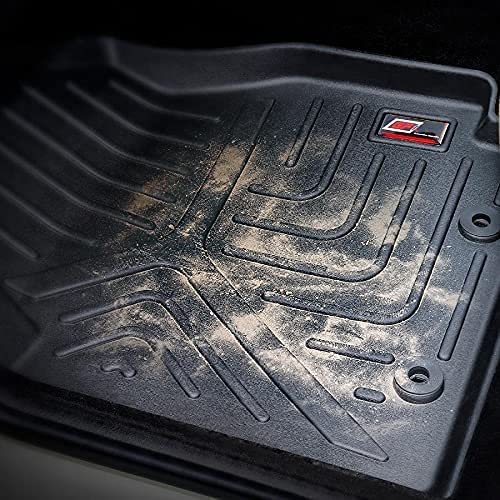 Image of GFX Tpv Car Floor Mats (After-Market) Premium Life Long Foot Mats Compatible with Safari 2020 /21 (6 Seater-Automatic) (Black)