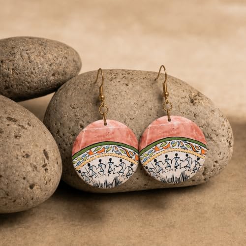 Image of Handcrafted Bohemian & Tribal Earrings for Women - Ethnic Brass, Floral & Festival-Inspired Statement Designs in Drop, Dangle, Hoop & Stud Styles
