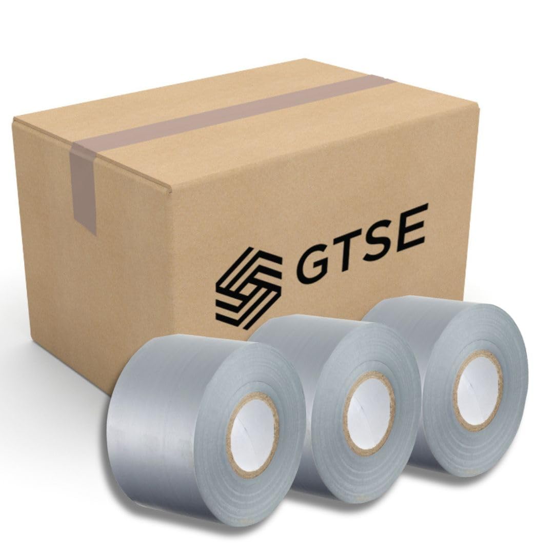 Gocableties Grey Wide Electrical Tape, 50mm x 33m, 2" Strong Self-Adhesive PVC Insulation Tape for Insulating, Repairing and Protecting Electrical Wires, 75 Rolls