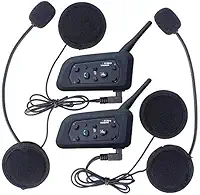 Intercomunicador Bluetooth Moto V6 Plus Capacete Kit 2x par Gps mp3 Wlxy
