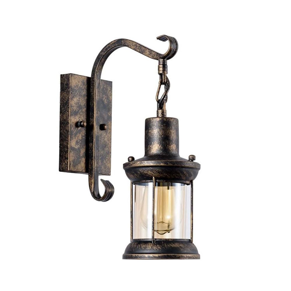 HYJAUSXB Vintage Industrial Wall Sconce - Retro Iron & Nordic Glass Lamp Colorful Metal Artwork for Home Bedroom Bar Corridor Nightstand Decor
