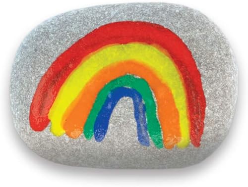 Miniatura 6 de MindWare Pinta tus propias piedras de historia, kit creativo de arte de narración con 16 piedras pintables, pinturas y pinceles, juego de lenguaje