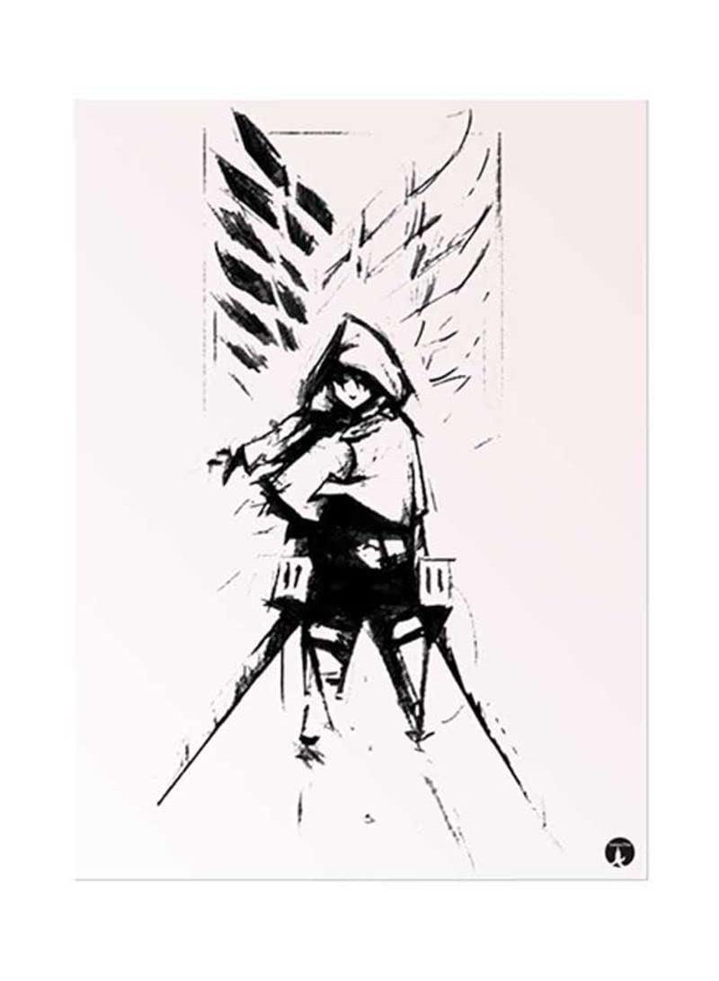 RYN PRINTED DESIGN Anime Attack,On,Titan Metal Plate Poster Multicolour 15x20centimeter