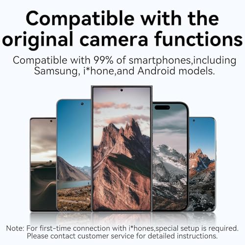 TELESIN° Universal Smartphone Camera Grip with Selfie Stick, Wireless Bluetooth Remote Control One-Handed Quick Zoom and Mode Switching Compatible with Samsung Android Phone Accessories