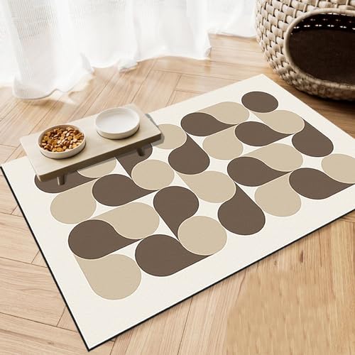 Super Absorbent Dog Bowl Mat Waterproof,Quick Drying Dog Water Bowl Mat,Dog Food Mats for Floors Waterproof, Pet Accessories Supplies