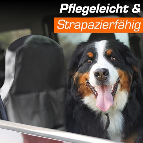 Upgrade4cars Autositzbezug Universal | wasserdichte Autositzauflage für Arbeit, Sport, Werkstatt Autositzschoner Vordersitze Fahrersitz Schonbezug Autozubehör Geschenke für Männer