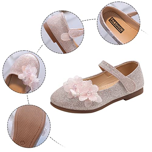 Performance Dance Shoes For Girls Childrens Shoes Pearl Rhinestones Shining Kids Princess Shoes Girl Thongs for Kids3