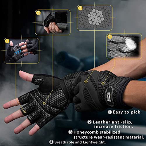 Fitness, Sports guantes entrenar Marca Hirola (2)