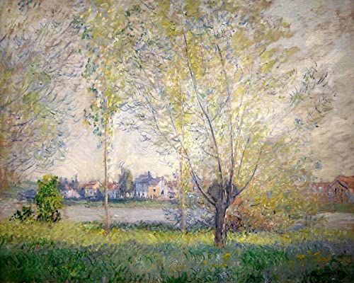 Affiche Les saules de Vétheuil de Claude Monet pour habiller un mur vide toile portrait 60x90