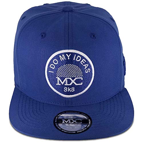 Boné MXC BRASIL Aba Reta Snapback Ajustável Skate Sk8 Tamanho:Único;Cor:Azul