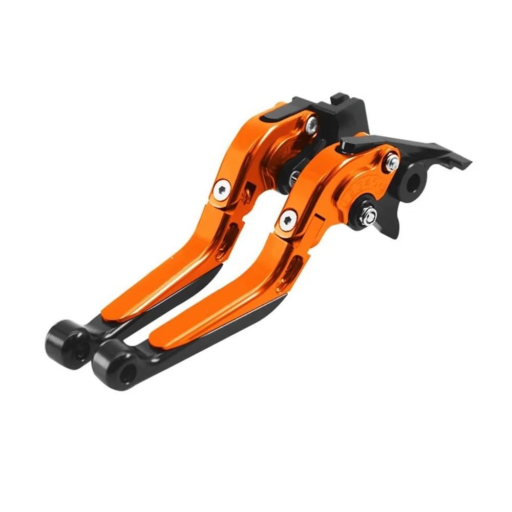 Yuegtik for MT03 for MT25 for MT-03 for MT-25 for Mt03 for Mt25 Motorcycle Adjustable Folding Brake Clutch Levers Handles Clutch Lever(Orange T-03)