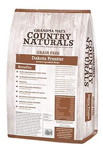 Grandma Mae's Country Naturals Grain Free Dry Dog Food 22 LB Dakota Frontier Buffalo - Image 3