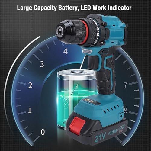 Taladro inalámbrico Garosa 20V con motor sin escobillas miniatura 4