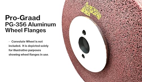 pg-356 3 x 58 convolute deburring wheel aluminum reducer flanges for wheels with 3 hole reduce arbor to fit 58 compatible for use with pro-graad amp 3m scotch brite wheels 1 pair