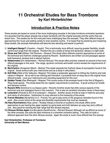 11 Orchestral Etudes for Bass Trombone - Image 2