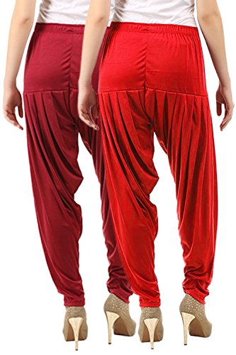 Image of Buy That Trendz Women's Regular Fit Cotton Patiala Salwar (334-Rose Combo 2 Patiala RBlue Rose Royal Blue)