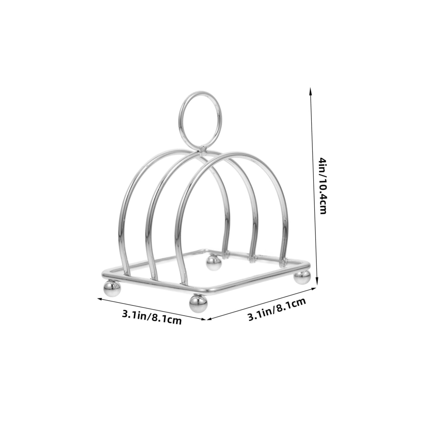 PRETYZOOM Versatile Metal Storage Rack Bread Holder Toast Rack Toast Slices Stand
