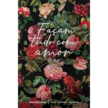 Capa do livro Sketch & Planner - Jardim de Rosas: Ore, Estude, Desenhe: 1