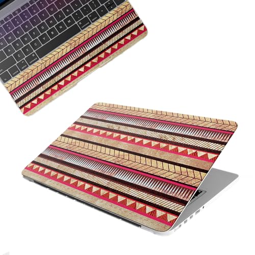 Image of Galaxsia Aztec D2 Top+Wrist Pad Vinyl Laptop Skin /Sticker /Cover Upto 15.6 Inches Laptops Laminated-Removable-HD Quality Compatible for Hp-Dell-Sony-Lenovo-Asus etc.(15x10 Inches)
